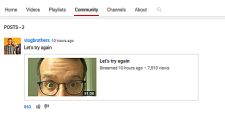 YouTube Community Thumbnail